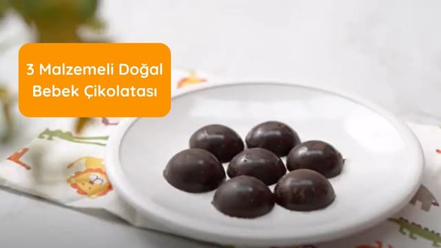 3 Malzemeli Doğal Bebek Çikolatası | Bebek Yemek Tarifleri image