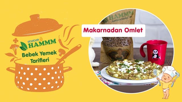 Makarnadan Omlet Yaptık! | Hammm Vakti | Bebek Yemek Tarifleri image