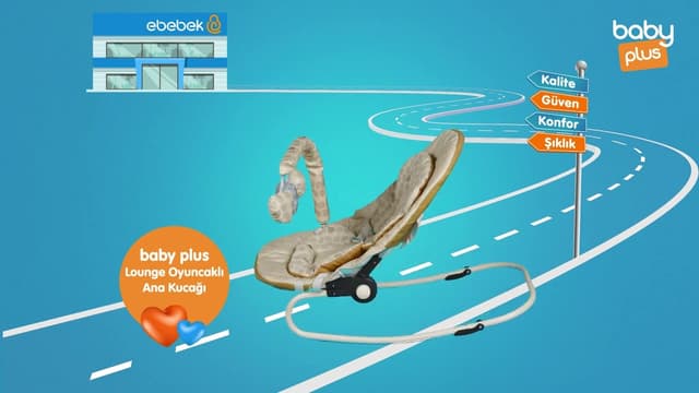 ebebek Kalitesini Takip Et! | baby plus Lounge Oyuncaklı Ana Kucağı image