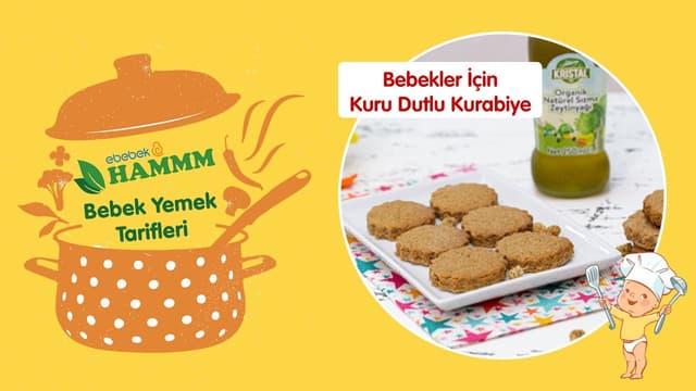 Bebekler İçin Kuru Dutlu Kurabiye | Bebek Yemek Tarifleri | Hammm Vakti image