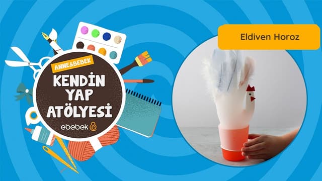 Eldiven Horoz I Anne Bebek Kendin Yap Atölyesi image