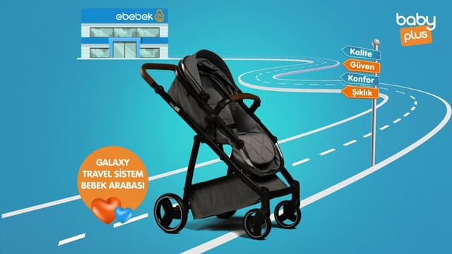 ebebek Kalitesini Takip Et! | baby plus Galaxy Travel Sistem Bebek Arabası image
