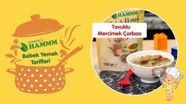 Tavuklu Mercimek Çorbası | Bebek Yemek Tarifleri | Hammm Vakti image