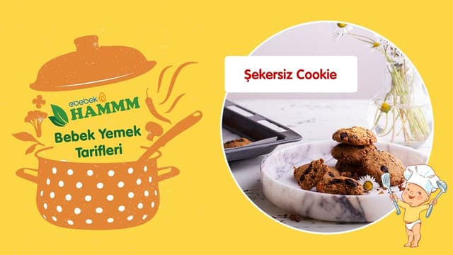 Şekersiz Cookie | Bebek Yemek Tarifleri | Hammm Vakti