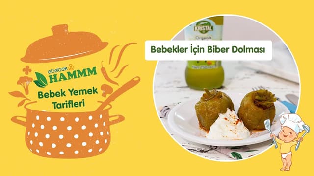 Bebekler İçin Biber Dolması | Bebek Yemek Tarifleri | Hammm Vakti image