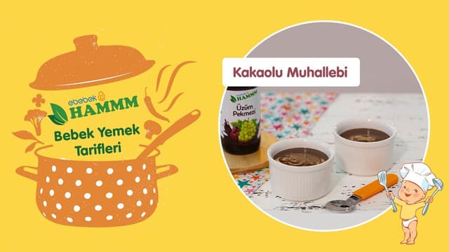 Üzüm Pekmezli Kakaolu Muhallebi | Bebek Yemek Tarifleri | Hammm Vakti image