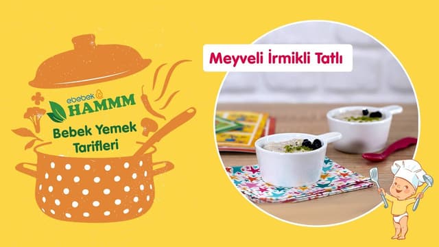 Meyveli İrmikli Tatlı | Bebek Yemek Tarifleri | Hammm Vakti image