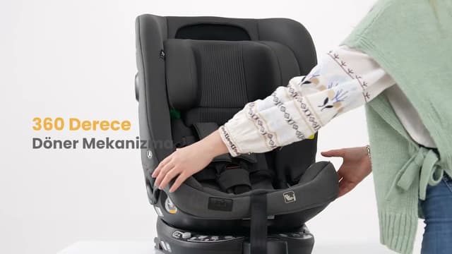 Joiei-Spin XL Oto Koltuğu Isofixli, 360° Döne, i-Size Sertifikalı, Yan Darbe Koruması, 0-36 kg image