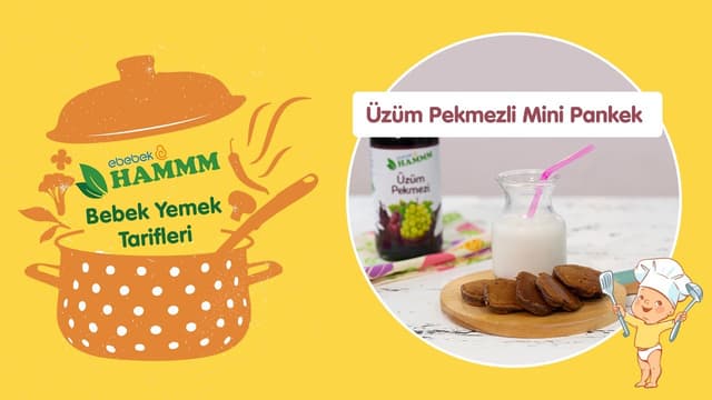 Üzüm Pekmezli Mini Pankek | Bebek Yemek Tarifleri | Hammm Vakti image