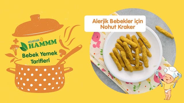 Alerjik Bebekler için Nohut Kraker | Bebek Yemek Tarifleri - Hammm Vakti image