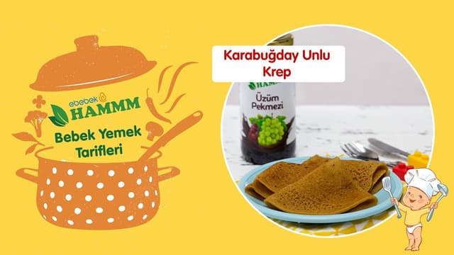 Karabuğday Unlu Krep | Bebek Yemek Tarifleri | Hammm Vakti image