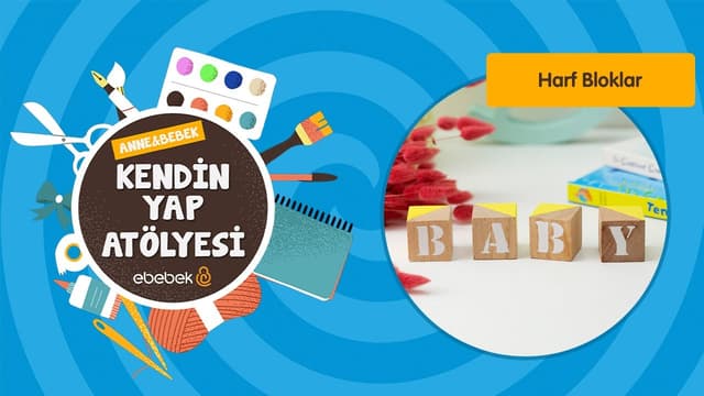 Harf Bloklar | Anne Bebek Kendin Yap Atölyesi image