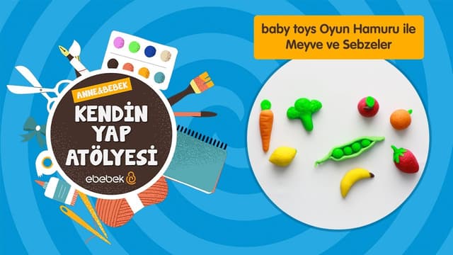 baby toys Oyun Hamuru ile Meyve ve Sebzeler image