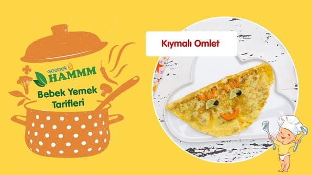 Kıymalı Omlet | Bebek Yemek Tarifleri | Hammm Vakti image