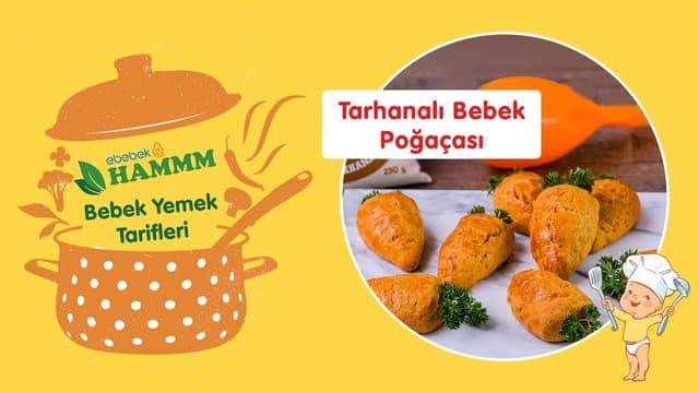 Hammm Vakti | Bebek Yemek Tarifleri - Tarhanalı Bebek Poğaçası image