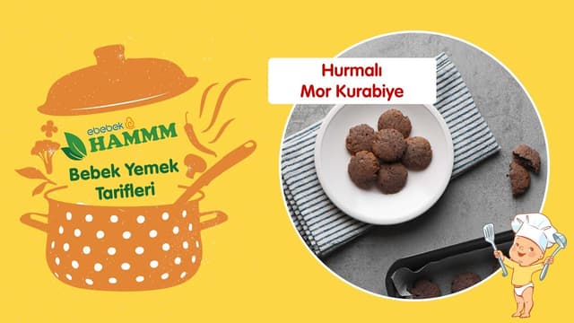 Hurmalı Mor Kurabiye | Bebek Yemek Tarifleri | Hammm Vakti image