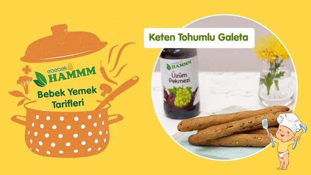 Anneler İçin Keten Tohumlu Galeta | Bebek Yemek Tarifleri | Hammm Vakti image