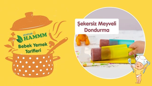 Şekersiz Meyveli Dondurma | Bebek Yemek Tarifleri | Hammm Vakti image