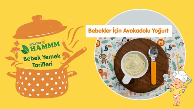 Bebekler İçin Avokadolu Yoğurtlu Mama | Bebek Yemek Tarifleri | Hammm Vakti image