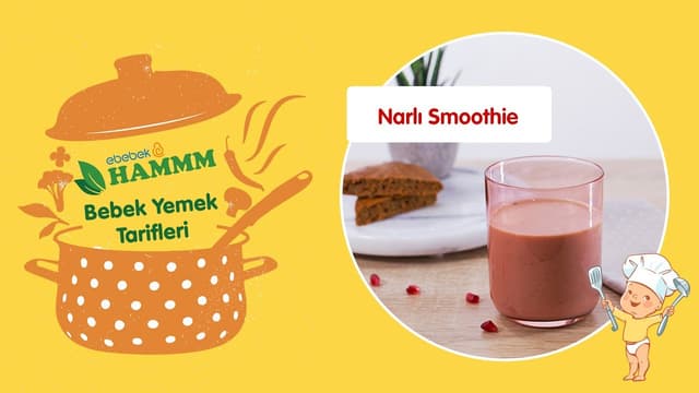 Keçiboynuzu Özlü Narlı Smoothie | Bebek Yemek Tarifleri | Hammm Vakti image