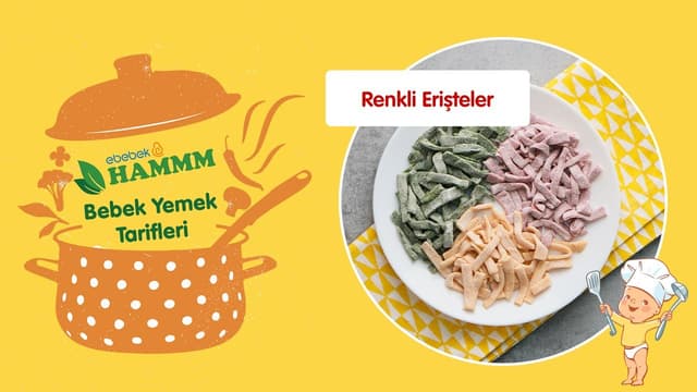 Renkli Erişteler | Bebek Yemek Tarifleri | Hammm Vakti image
