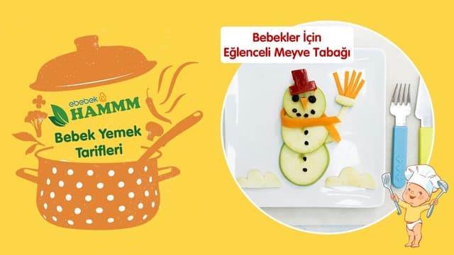 Bebekler İçin Eğlenceli Meyve Tabağı | Bebek Yemek Tarifleri image