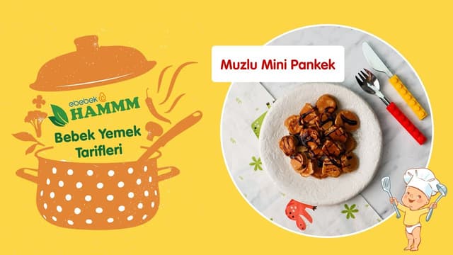 Muzlu Mini Pankek | Bebek Yemek Tarifleri | Hammm Vakti image